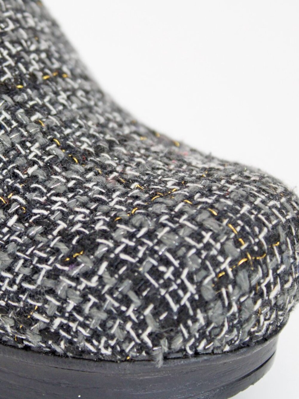 Dansko Women's Gray/Black Vegan Pro Chenille Clog - Picture 6 of 10